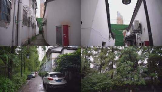 杭州上城区五柳巷历史街区4K视频素材高清在线视频素材下载