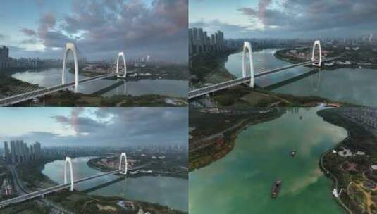 广西南宁大桥高清在线视频素材下载