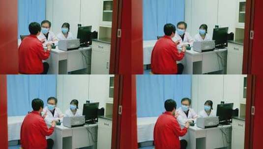 医生就诊看病把脉 询问病人病情高清在线视频素材下载