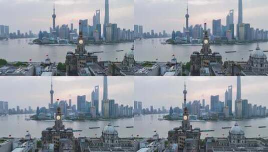 上海外滩钟楼高清在线视频素材下载