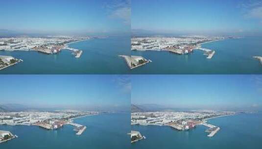 海港的全景高清在线视频素材下载