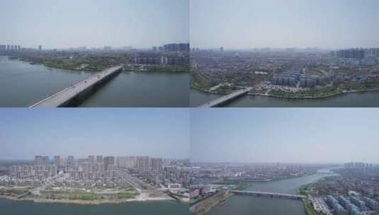 亳州谯城区涡河花戏楼航拍合集高清在线视频素材下载