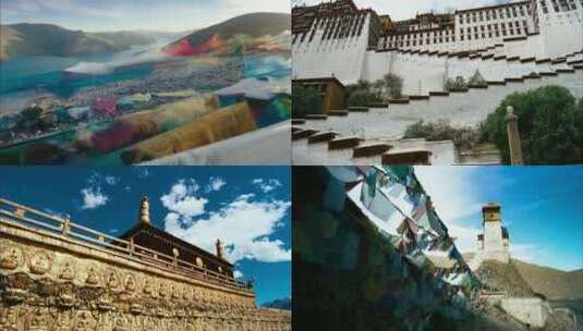 西藏布达拉宫空镜高清在线视频素材下载