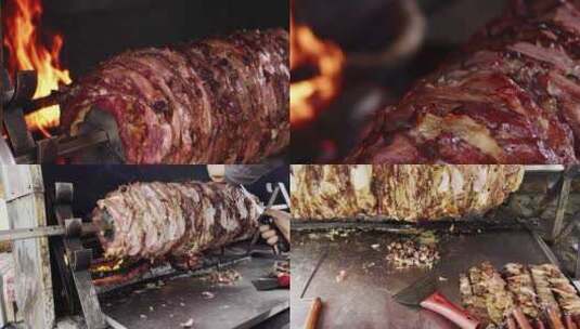土耳其烤肉高清在线视频素材下载