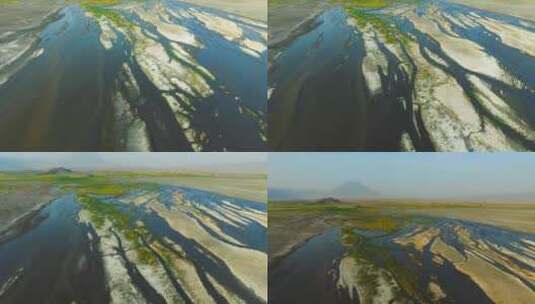 非洲纳特龙湖 伦盖火山 非洲自然风光高清在线视频素材下载