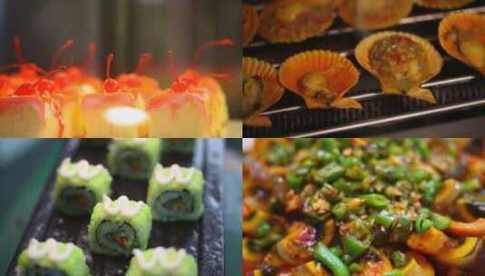 西餐厅美食合集高清在线视频素材下载