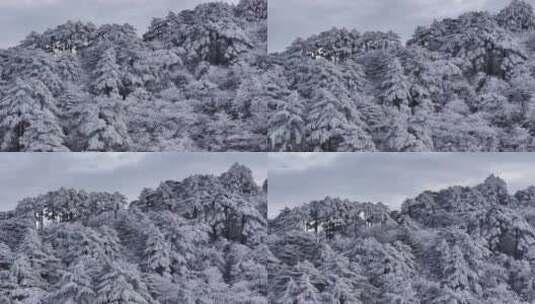 安徽黄山雪景高清在线视频素材下载