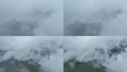 4K航拍，在耿马山巅的云中穿梭高清在线视频素材下载