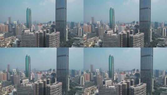 深圳市罗湖区京基一百地标及城市建筑高清在线视频素材下载