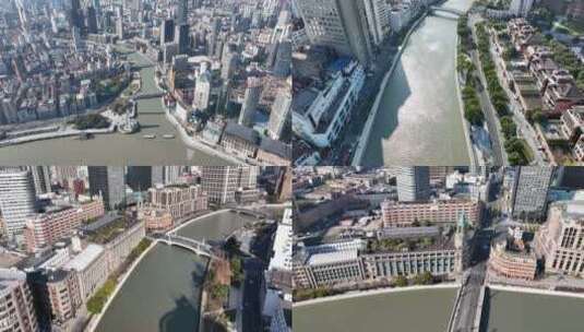 上海苏州河畔高清在线视频素材下载