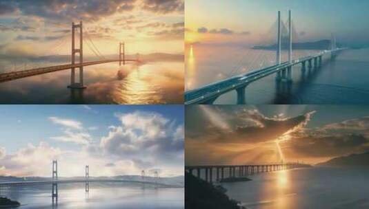 大桥珠港澳大桥 跨海大桥视频素材高清在线视频素材下载