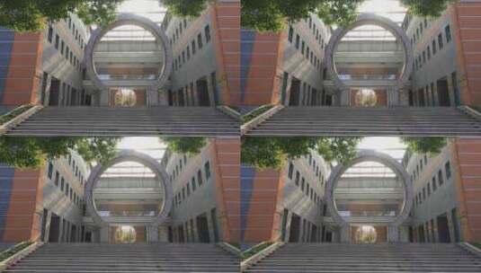 苏州大学王健法学院建筑风光高清在线视频素材下载