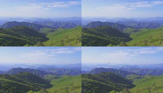 杭州临安大明山牵牛岗群山风景高清在线视频素材下载