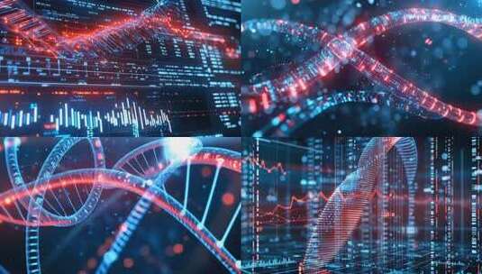 数字DNA 数字认证 数据存储 生物识别高清在线视频素材下载