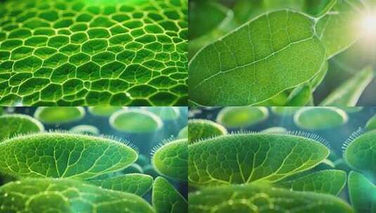 植物叶子光合作用反应高清在线视频素材下载