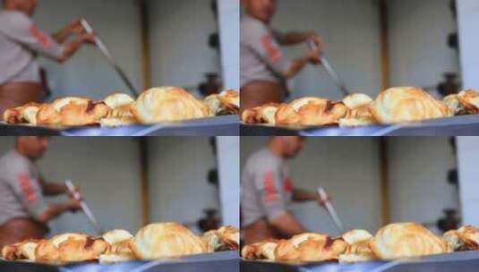 新疆烤包子高清在线视频素材下载