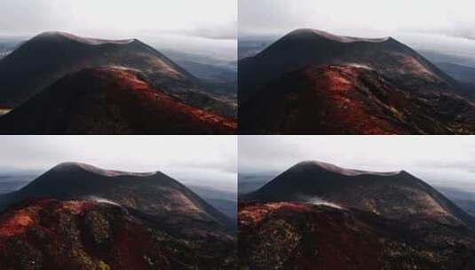俄罗斯托尔巴赫的火山高清在线视频素材下载