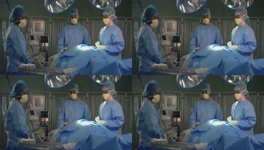 医务人员在做手术高清在线视频素材下载