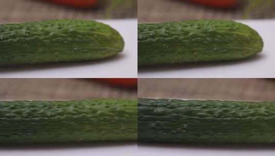秋季蔬菜黄瓜高清在线视频素材下载