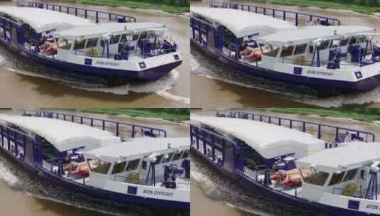 苏格兰-迪河-驳船行驶4-38高清在线视频素材下载