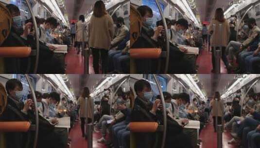 北京地铁人流空镜1高清在线视频素材下载