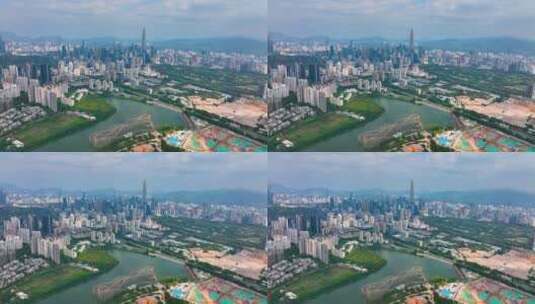 【正版5K素材】深圳城市大景航拍视频高清在线视频素材下载