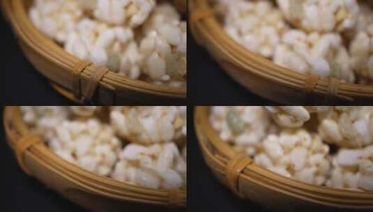 米花糖零食爆米花高清在线视频素材下载