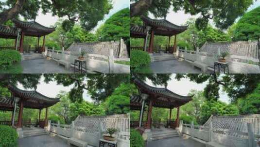 中式园林庭院古建筑院子高清在线视频素材下载
