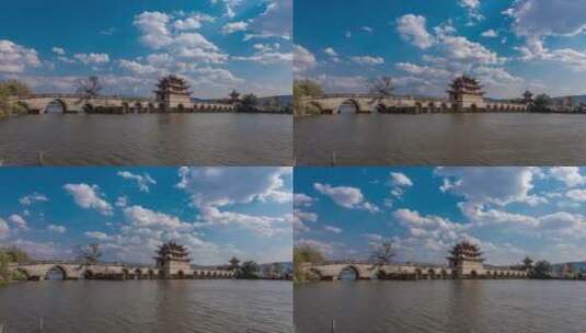 【正版素材】云南建水十七孔桥5高清在线视频素材下载