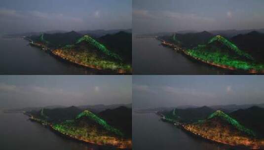 航拍湖北宜昌 城市风光高清在线视频素材下载