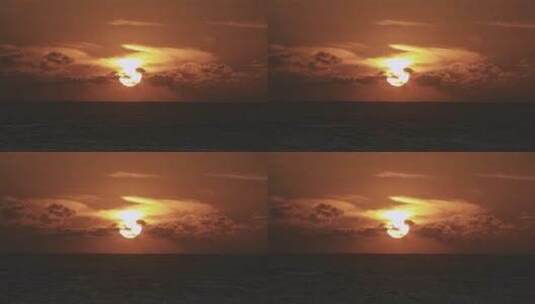 落日 海边夕阳高清在线视频素材下载