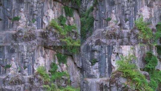 杭州凤凰山西方三圣浮雕4K航拍视频高清在线视频素材下载