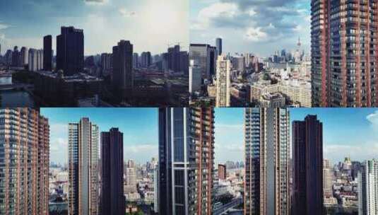 上海浦西建筑空镜高清在线视频素材下载