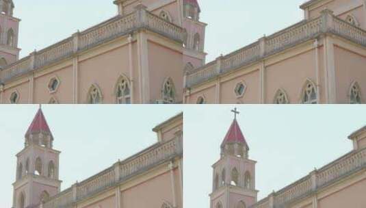 泉州花巷天主教堂2高清在线视频素材下载