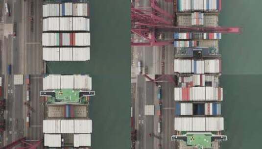 集装箱港口货运码头高清在线视频素材下载