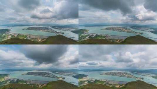 惠州惠东盐州岛全景延时高清在线视频素材下载