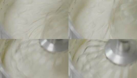 打发蛋清抹奶油高清在线视频素材下载
