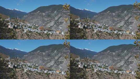 云南大山里的村庄高清在线视频素材下载