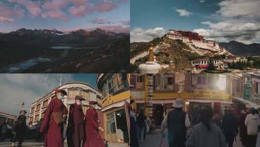 西藏人文风景高清在线视频素材下载
