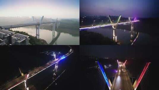 嘉悦大桥航拍高清在线视频素材下载