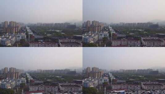 4k 航拍浙江温州城市建筑天际线高清在线视频素材下载