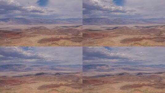 沙漠与山脉高清在线视频素材下载