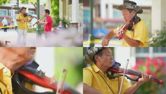 小提琴 艺术家高清在线视频素材下载