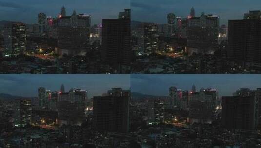 广州越秀区傍晚城市建筑高清在线视频素材下载