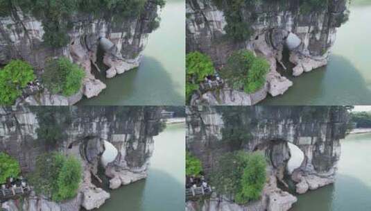 桂林象鼻山风景区高清在线视频素材下载