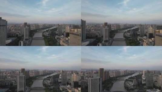 浙江宁波城市建设航拍高清在线视频素材下载