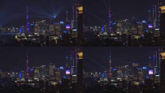 上海灯光秀近景高清在线视频素材下载