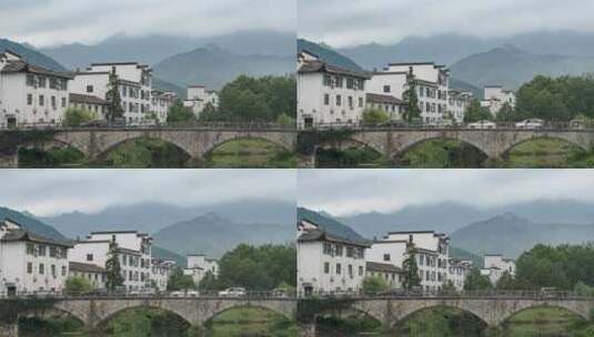 延时摄影4K安徽黄山旅游宏村空镜高清在线视频素材下载