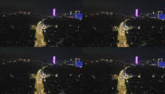 德清县武康城市夜景交通高清在线视频素材下载