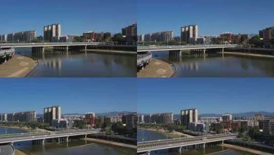 福建省厦门市同安新西桥西溪航拍高清在线视频素材下载